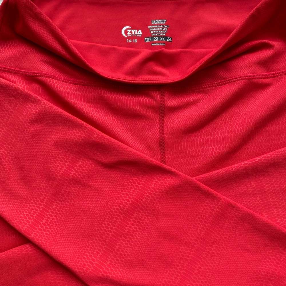 Zyia Active Red Leggings